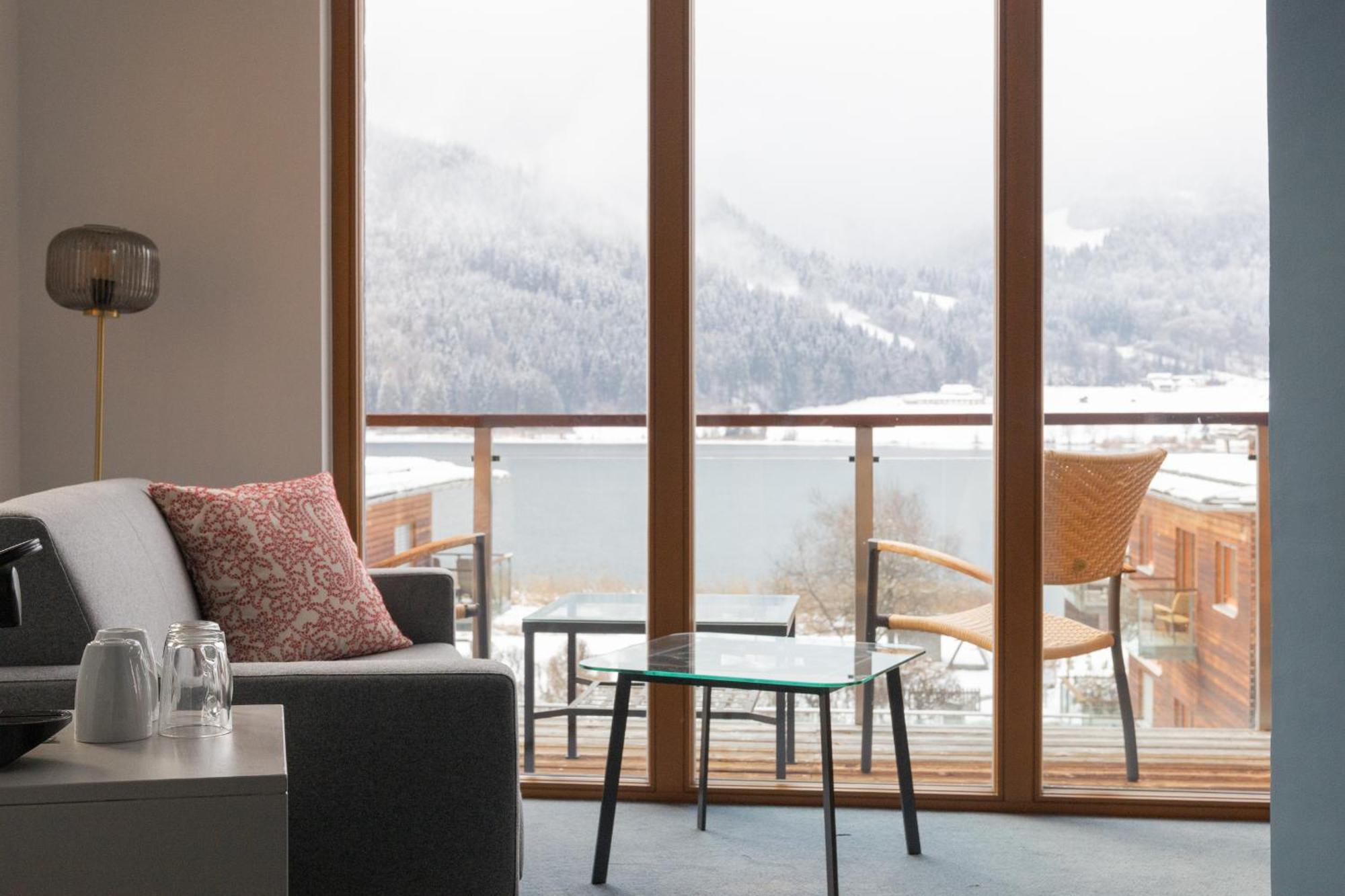 Appartementhotel Am Weissensee Bagian luar foto